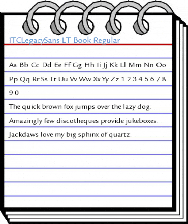 ITCLegacySans LT Book Regular Font