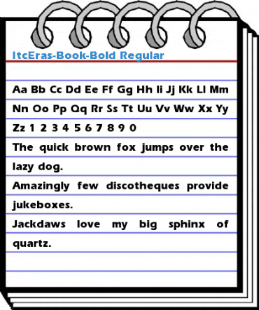 ItcEras-Book-Bold Font