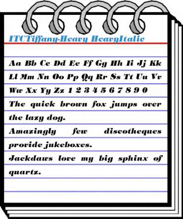 ITCTiffany-Heavy Font