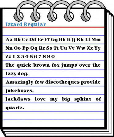 Izzard Font