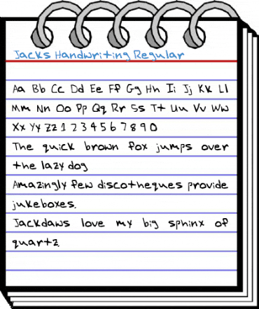 Jacks Handwriting Font
