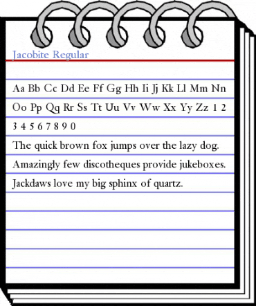 Jacobite Regular Font