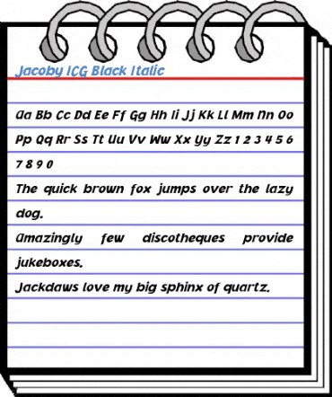 Jacoby ICG Black Font