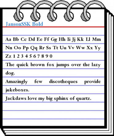 JansonSSK Font