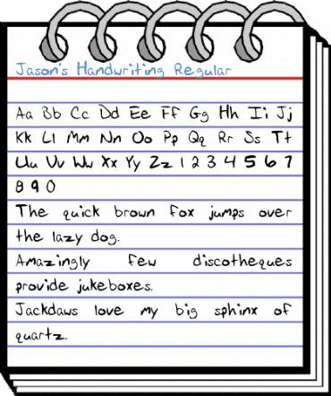 Jason's Handwriting Regular Font