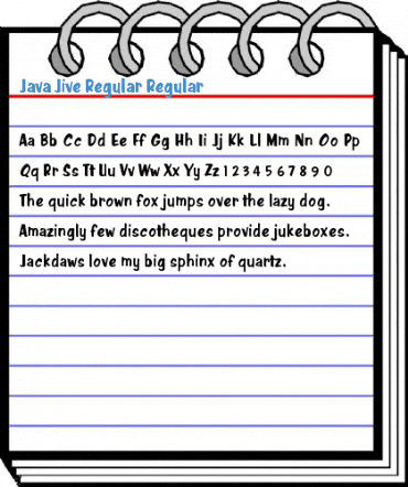 Java Jive Regular Font