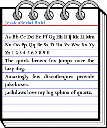 JessicaSerial Font