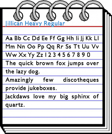 Jillican Heavy Font