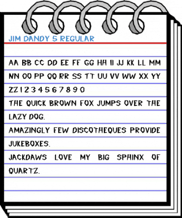 Jim Dandy 5 Font