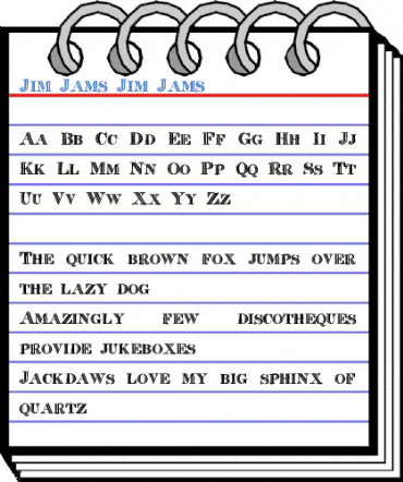 Jim Jams Font