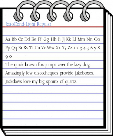 JoaoCond-Light Font