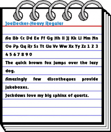 JoeBecker-Heavy Regular Font
