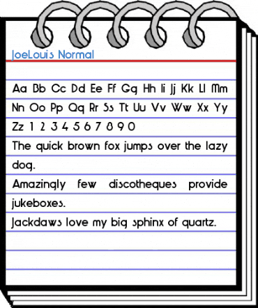 JoeLouis Normal Font