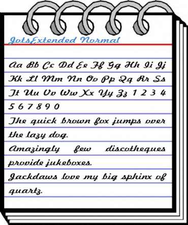 JotsExtended Font