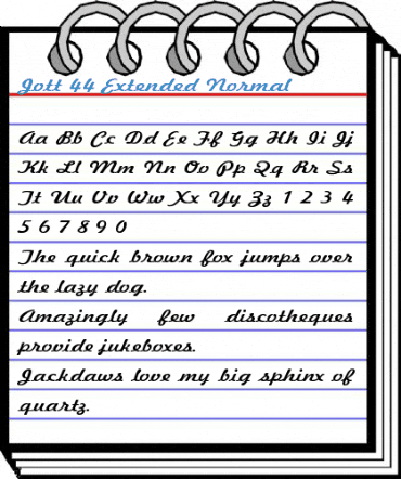 Jott 44 Extended Normal Font