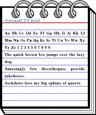 JournalCTT Font