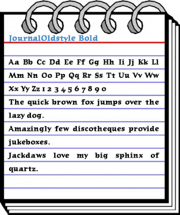 JournalOldstyle Font