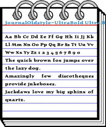 JournalOldstyle-UltraBold Font