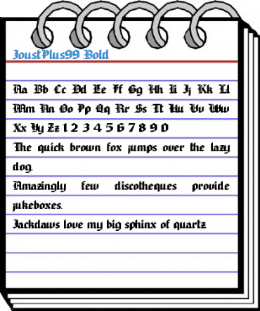 JoustPlus99 Font