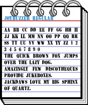 Joybuzzer Font