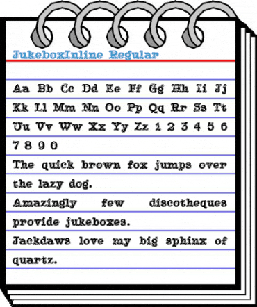 JukeboxInline Regular Font