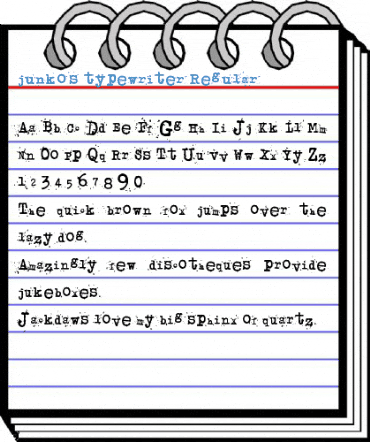 junko's typewriter Regular Font