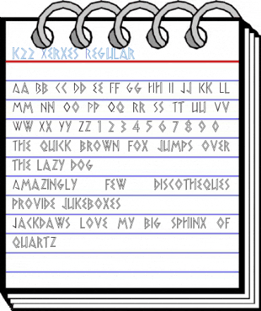 k22 Xerxes Font