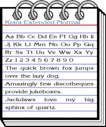 Keira Extended Normal Font