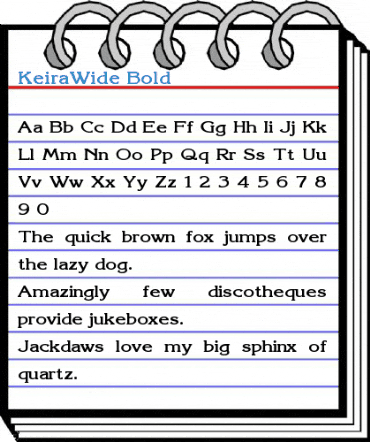 KeiraWide Font