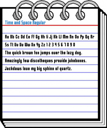 Time and Space Font