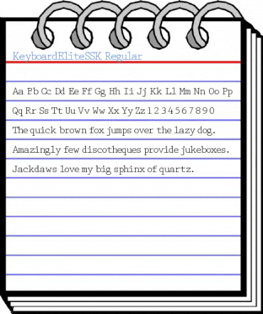 KeyboardEliteSSK Regular Font