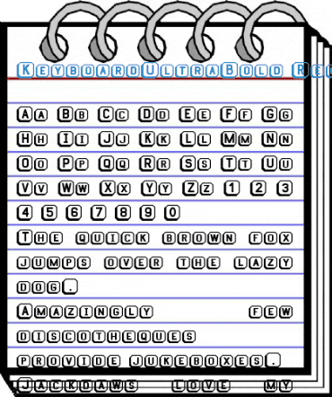 KeyboardUltraBold Regular Font