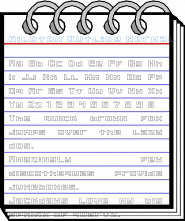Kiloton Outline Font