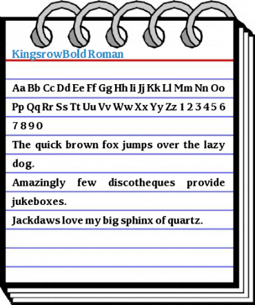 KingsrowBold Font