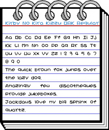 Kirby No Kira Kizzu BRK Regular Font