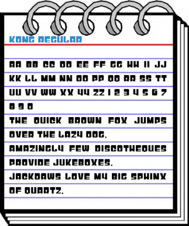 Kong Regular Font