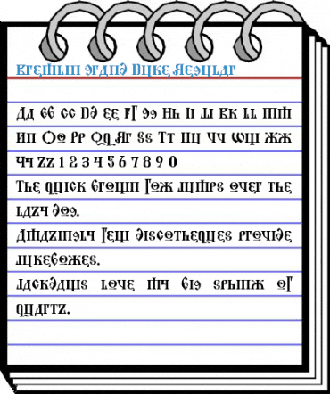 Kremlin Grand Duke Regular Font