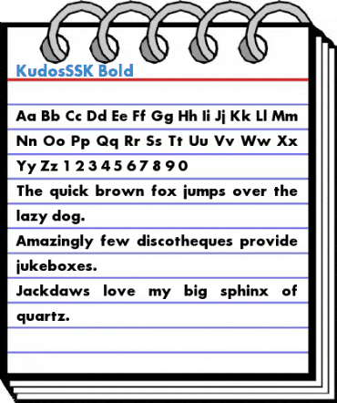 KudosSSK Font