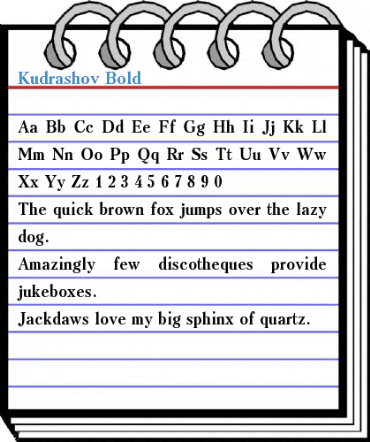 Kudrashov Font