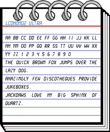 LCDMono2 Ultra Font