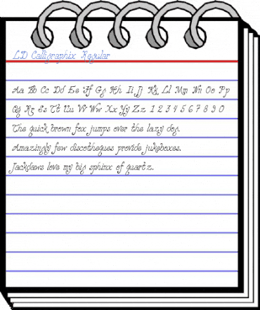 LD Calligraphix Regular Font