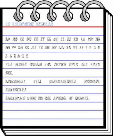 LD Xylophone Regular Font