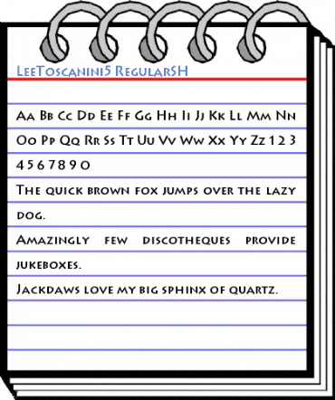 LeeToscanini5 RegularSH Font