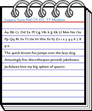 Legacy Sans Md OS ITC TT Medium Font