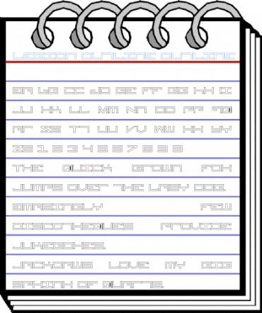 Legion Outline Font