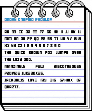 Angry Android Regular Font