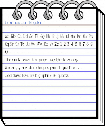 Lepinado Line Regular Font