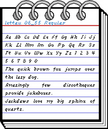 lettau 06_55 Font