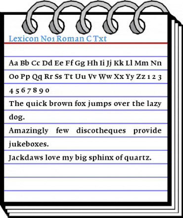 Lexicon No1 Font