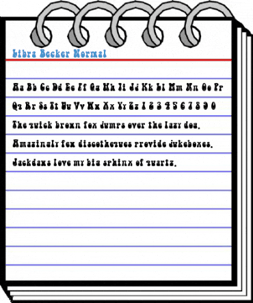 Libra Becker Normal Font
